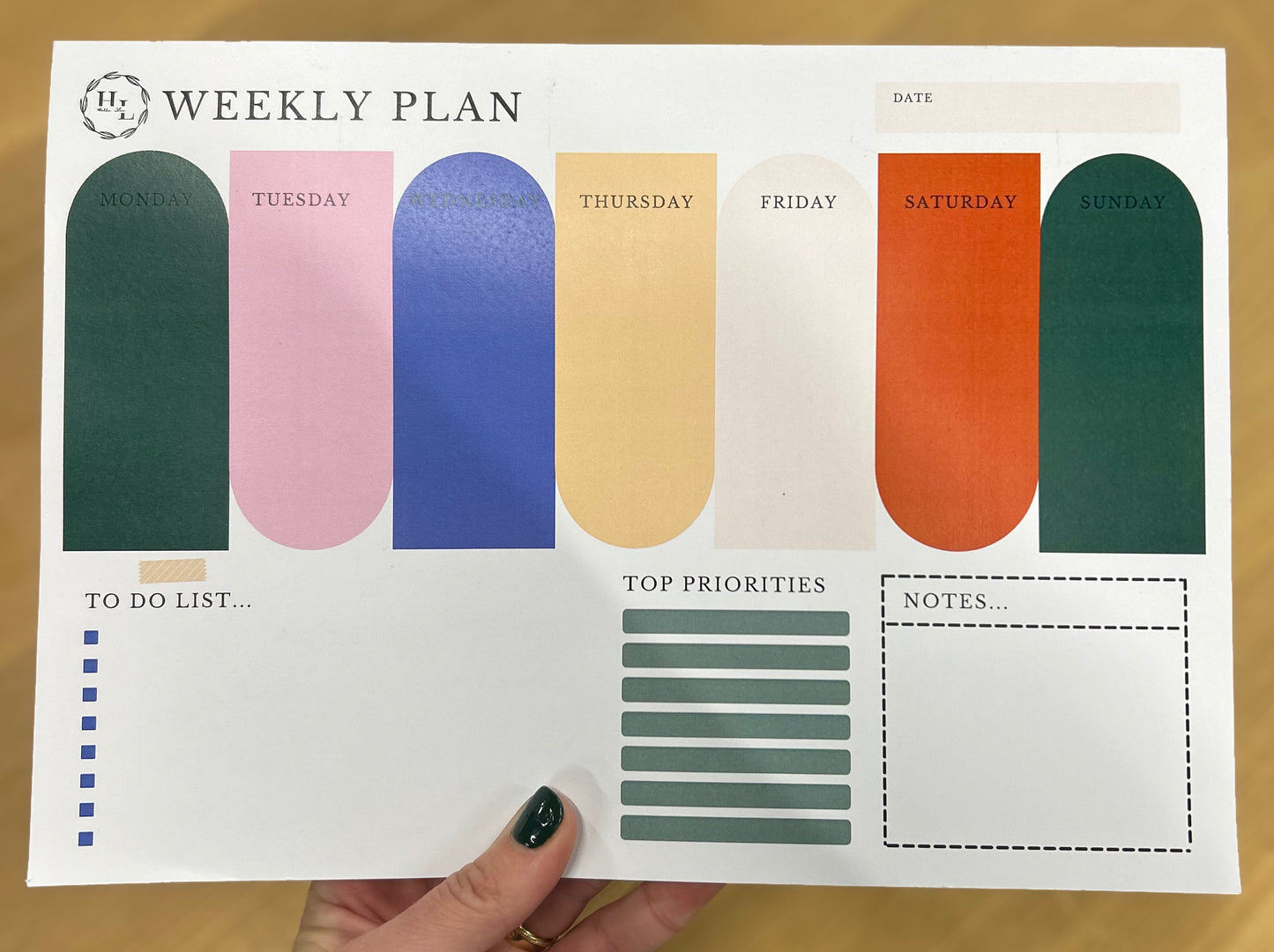 The weekly planner 2025